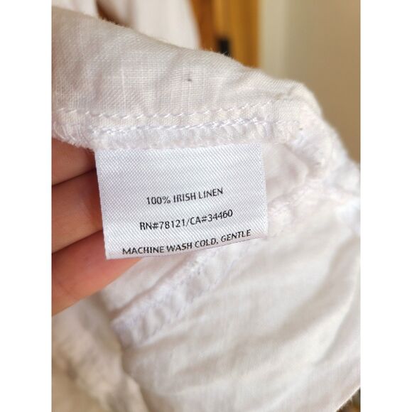 Eileen Fisher 100% Linen 1X White Lightweight Jacket Minimalist Quiet Luxury - Picture 4 of 5